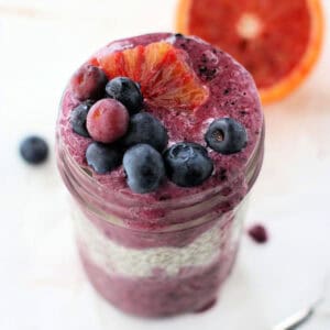dairy free blueberry chia seed parfait