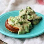 dairy free creamed asparagus on toast