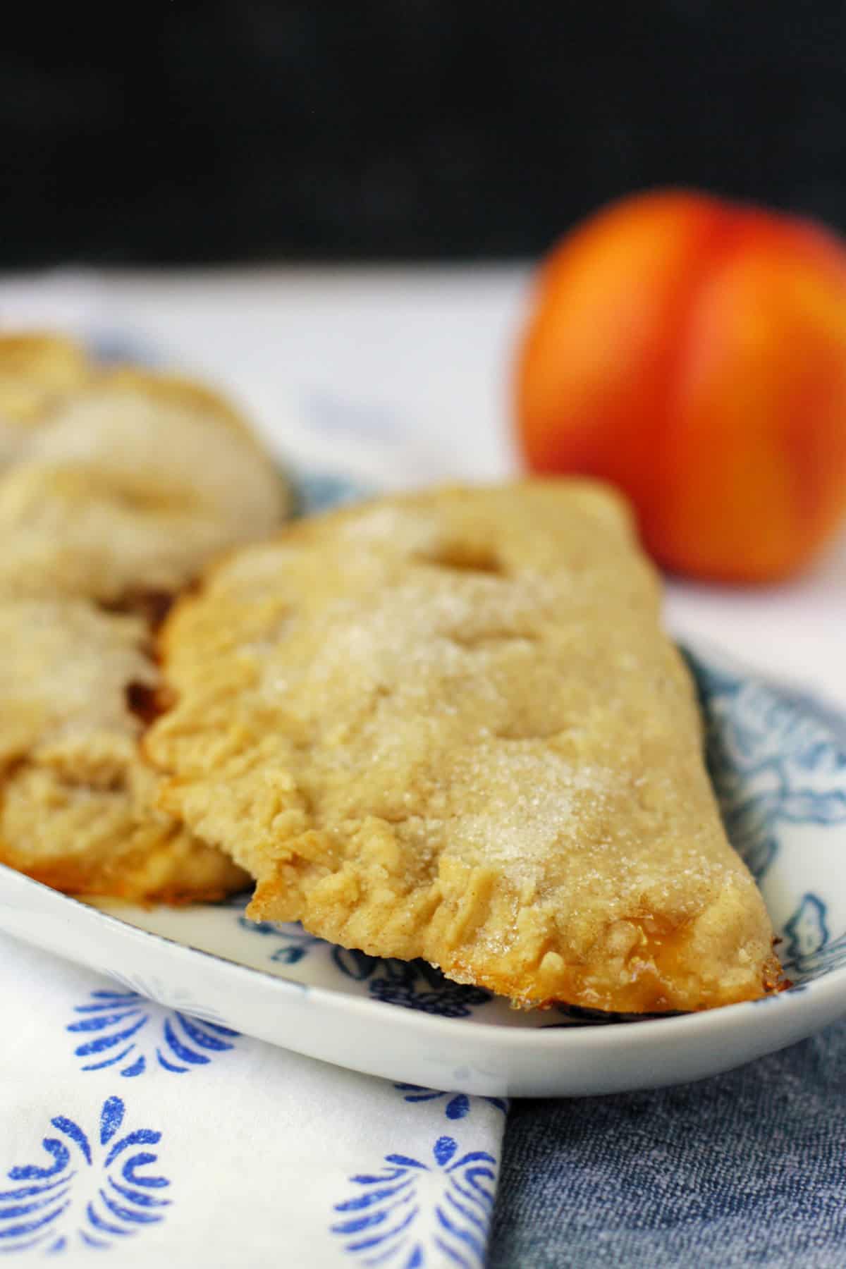 vegan peach hand pies