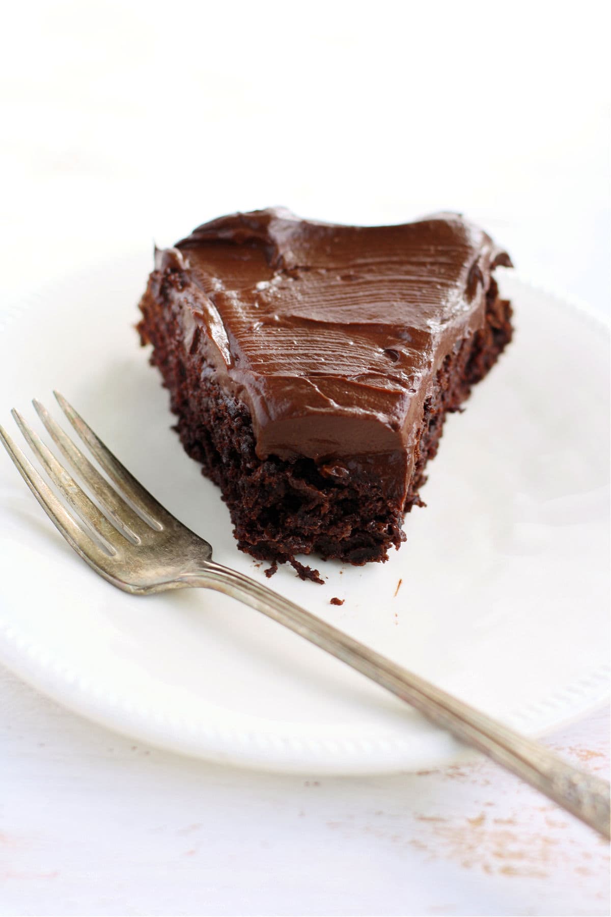 chocolate beet cake with avocado icing