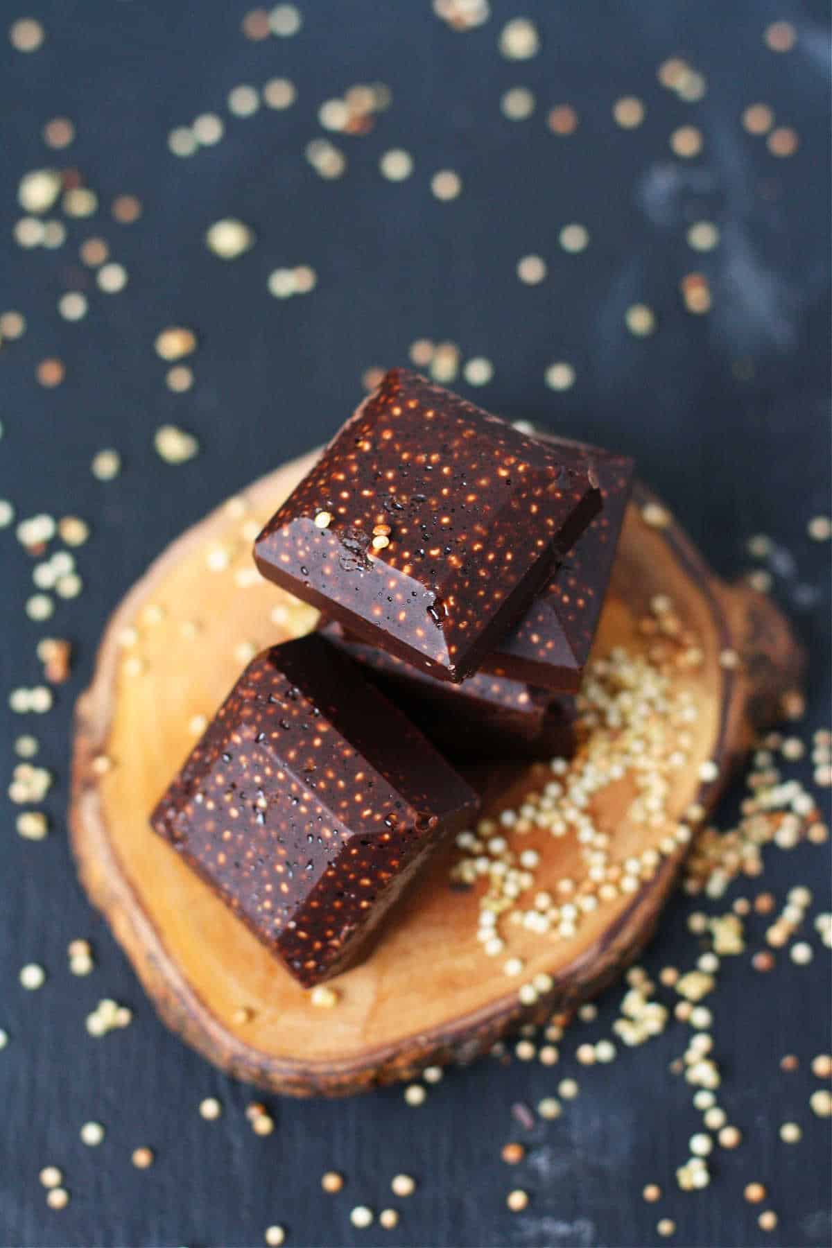 chocolate quinoa crunch bars