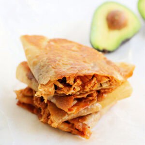 dairy free barbecue chicken quesadilla