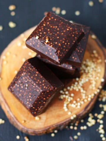 dairy free chocolate quinoa crunch bars
