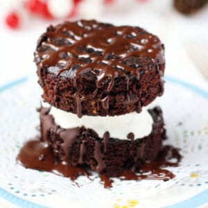 dairy free gluten free individual chocolate ice cream cakes