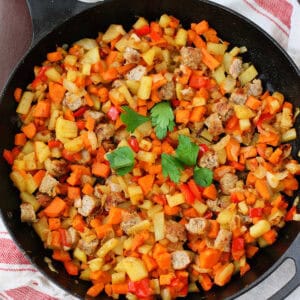 dairy free sweet potato sausage breakfast skillet