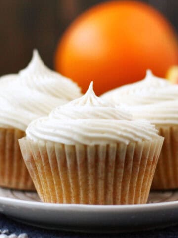 dairy free vegan orange cupcakes