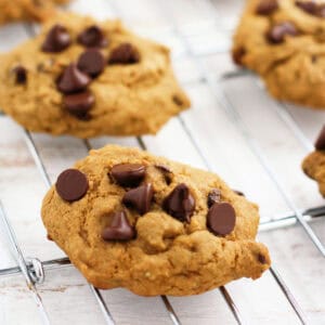 gluten free banana chocolate chip cookies