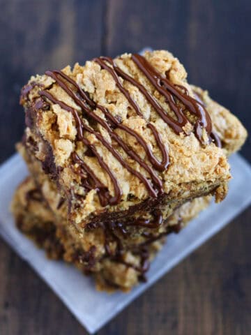 gluten free chocolate peanut butter oatmeal bars