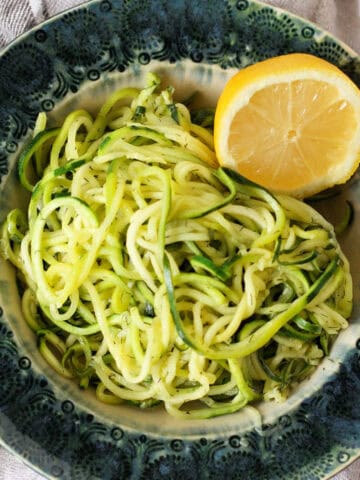 lemon dill zoodles