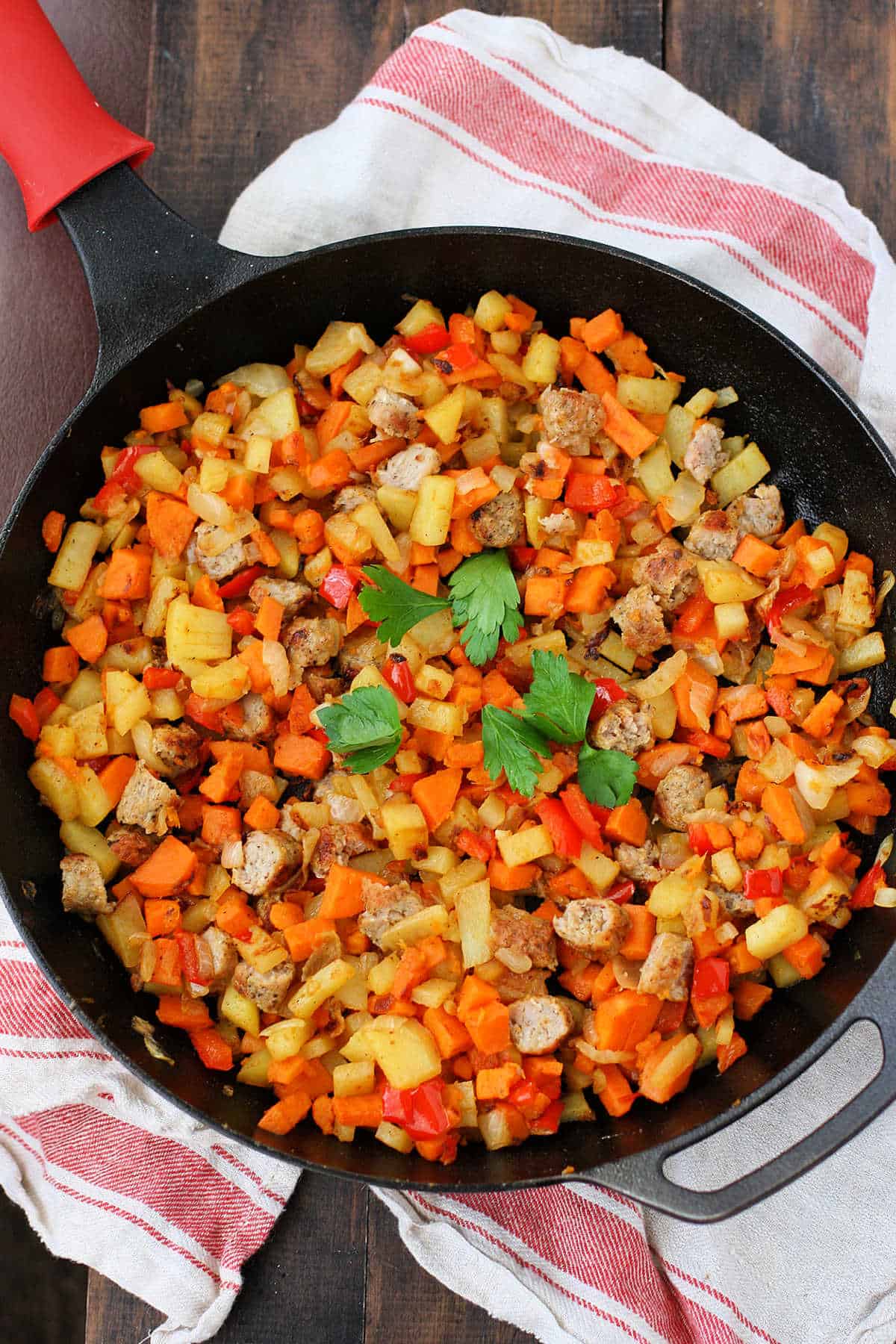 sweet potato sausage breakfast skillet