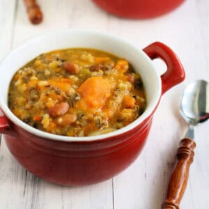 dairy free slow cooker sweet potato wild rice soup