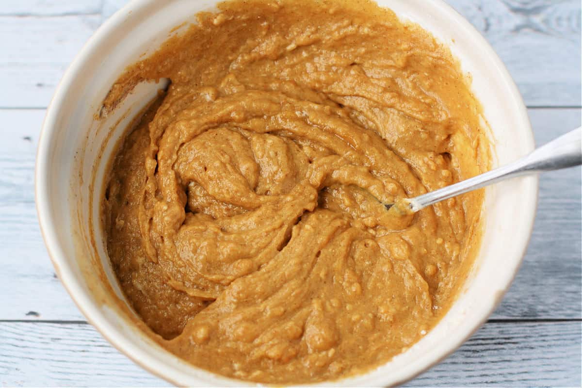 vegan pumpkin bread batter
