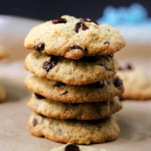 soft gluten free chocolate chip banana cookies