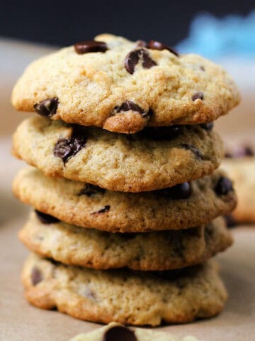 soft gluten free chocolate chip banana cookies