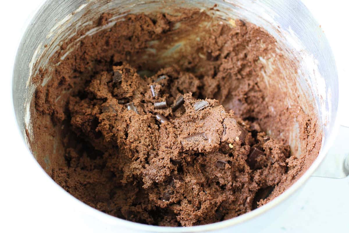 gluten free double chocolate candy cookie dough